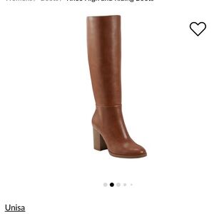 Brown heeled boots